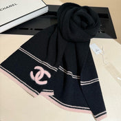 CHANEL 26S SCARF 190 IN KNITTED CASHMERE 309393