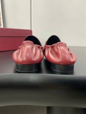 GUCCI 26S LOAFERS IN RED CALFSKIN