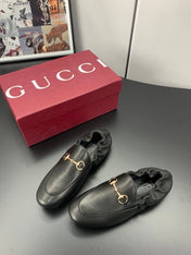 GUCCI 26S LOAFERS IN BLACK CALFSKIN