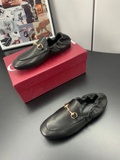 GUCCI 26S LOAFERS IN BLACK CALFSKIN