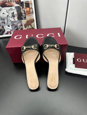 GUCCI 26S HIGH-HEELED SANDALS 50 MM IN BLACK CALFSKIN