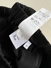 Loewe High Waisted Pants Black Satin Fabric