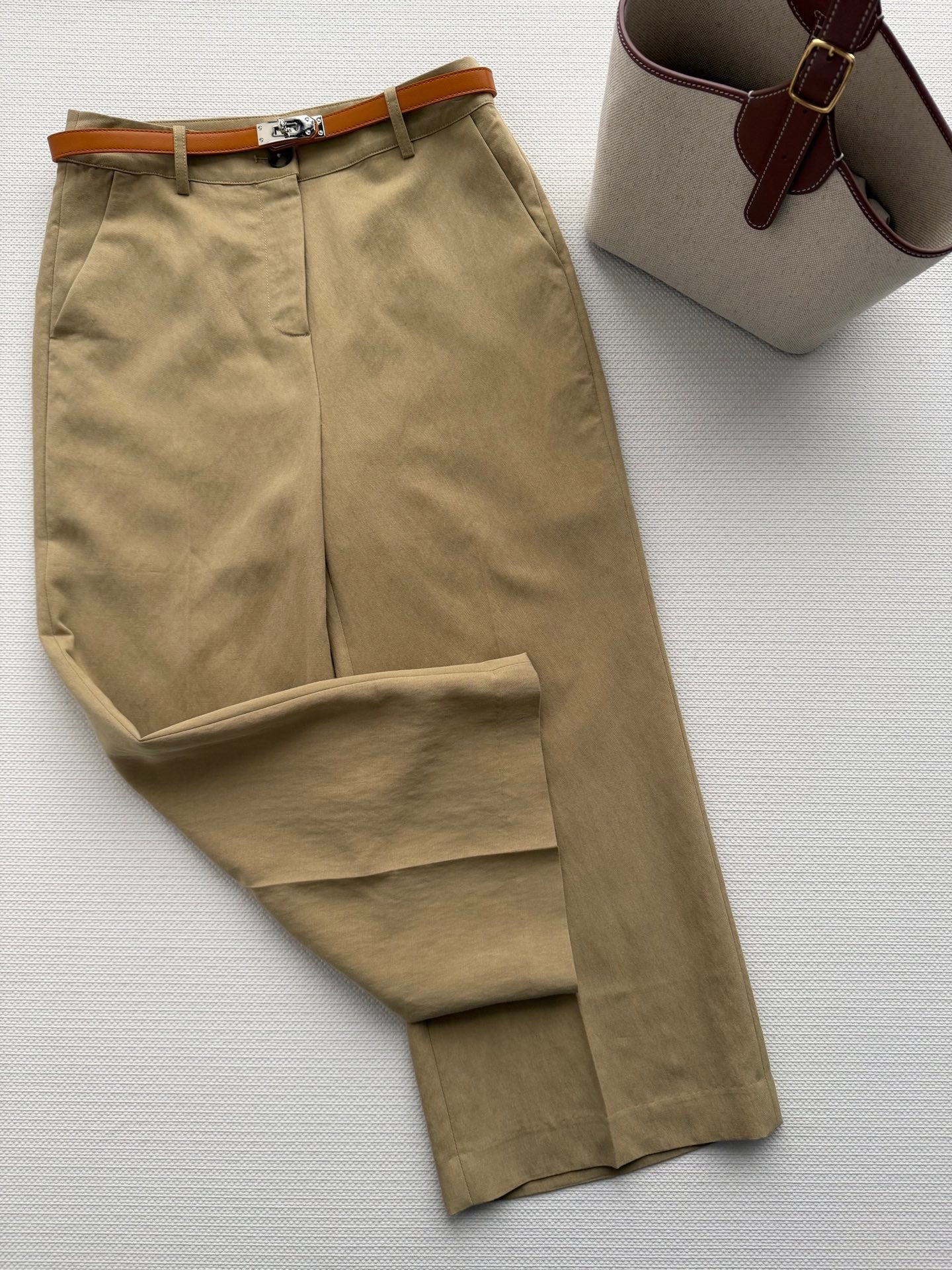 HERMES 26S WIDE LEG CROPPED PANTS 556