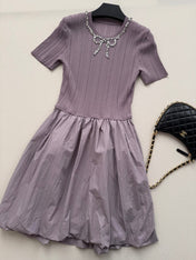 VALENTINO 26S SHORT SLEEVE KNIT DRESS 212