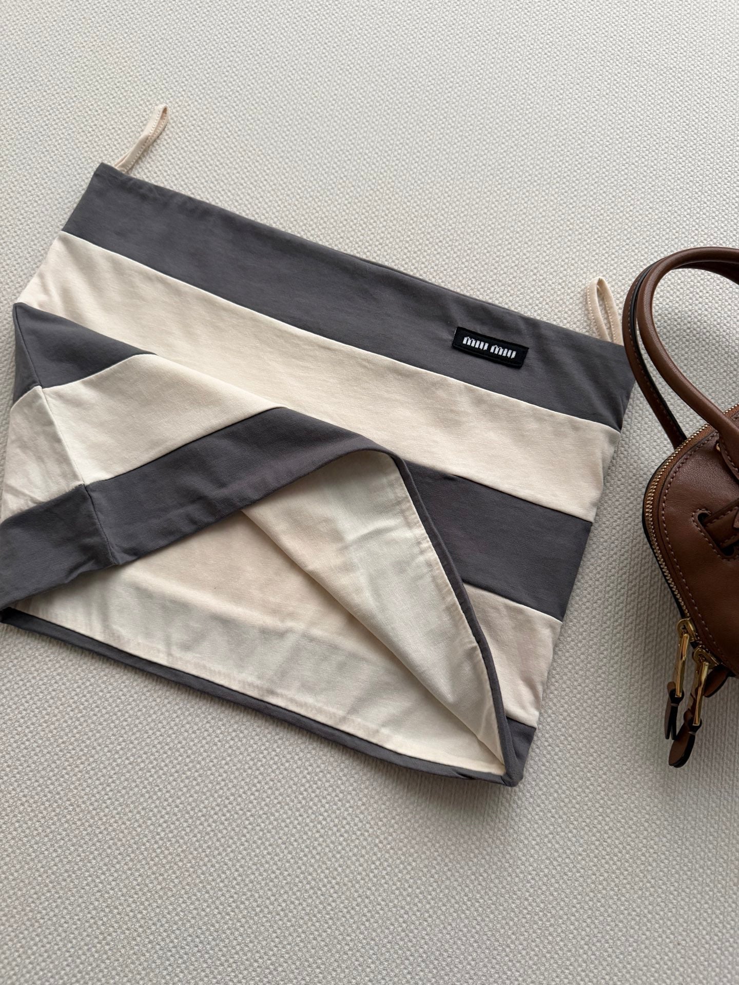 MIUMIU 26S STRIPED BANDEAU TOP STYLE 1115
