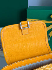 GRAND BLEU 16 IN YELLOW GOYARDINE CANVAS AND LAMBSKIN