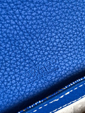 GRAND BLEU 16 IN SAPPHIRE BLUE GOYARDINE CANVAS AND LAMBSKIN