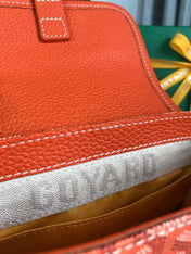 GRAND BLEU 16 IN ORANGE GOYARDINE CANVAS AND LAMBSKIN