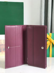 RICHELIEU WALLET 19 IN WINE RED GOYARDINE CANVAS
