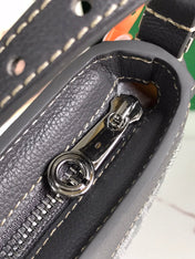 HIRONDELLE BAG 25 IN GRAY LAMBSKIN AND GOYARDINE CANVAS