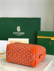 GOYA 26S BOEING 25MM IN ORANGE GOYARDINE CANVAS AND CALFSKIN