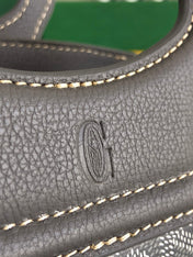 GOYA 26S BELUGA MINI BAG 23MM IN GREY GOYARDINE CANVAS AND CALFSKIN