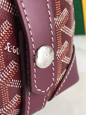 GOYA 26S BOEING 25MM IN BURGUNDY RED GOYARDINE CANVAS AND CALFSKIN