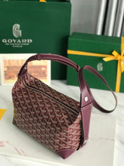 GOYA 26S BOEING 25MM IN BURGUNDY RED GOYARDINE CANVAS AND CALFSKIN