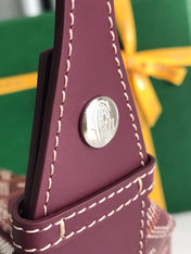 GOYA 26S BOEING 25MM IN BURGUNDY RED GOYARDINE CANVAS AND CALFSKIN
