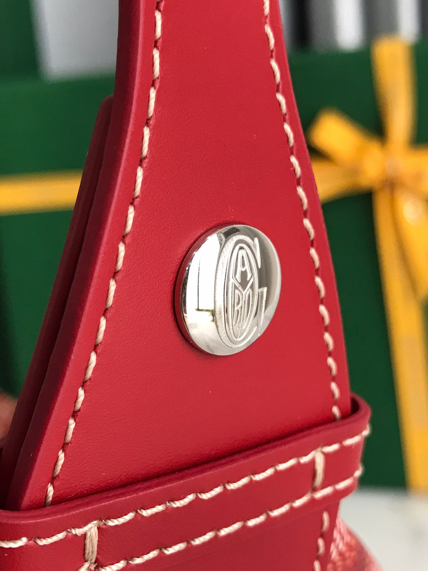 GOYA 26S BOEING 25MM IN DARK RED GOYARDINE CANVAS AND CALFSKIN