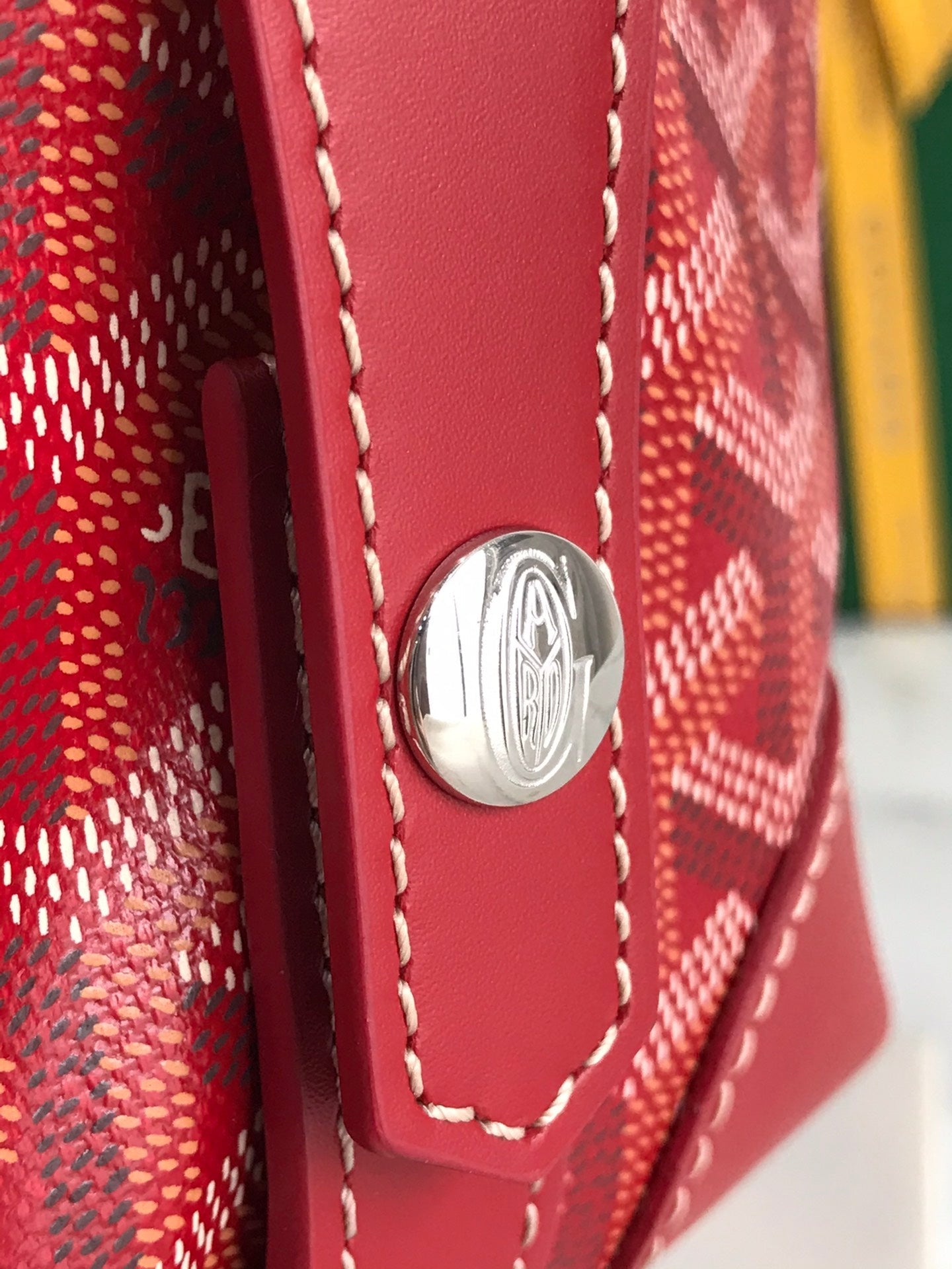 GOYA 26S BOEING 25MM IN DARK RED GOYARDINE CANVAS AND CALFSKIN