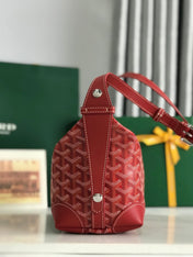 GOYA 26S BOEING 25MM IN DARK RED GOYARDINE CANVAS AND CALFSKIN