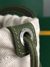 GOYA 26S BELUGA MINI BAG 23MM IN DARK OLIVE GREEN GOYARDINE CANVAS AND CALFSKIN