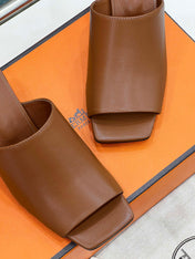 ICONIQUE 60 SANDAL IN BRONZE BROWN CALFSKIN