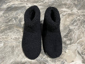 PRADA 26S ANKLE BOOTS IN BLACK FUR