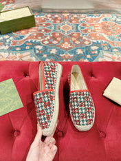 GG ESPADRILLE LOAFER CRIMSON AND OCEAN CANVAS