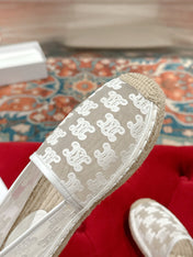 ESPADRILLES IN WHITE MESH