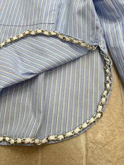 CHANEL 25S STRIPED-COLLAR SHIRT 620422