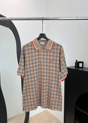 BURBERRY 26S SHORT-SLEEVE KNIT POLO SHIRT 425