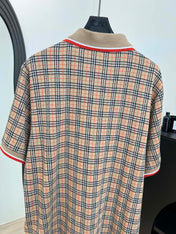 BURBERRY 26S SHORT-SLEEVE KNIT POLO SHIRT 425