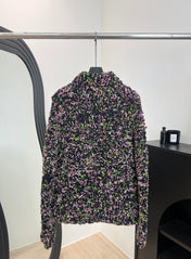 CHANEL 26S PRINTED KNIT JACKET 955