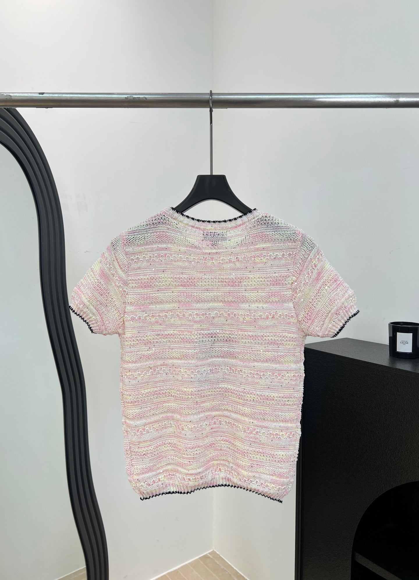 CHANEL 26S SHORT-SLEEVED KNIT SHIRT STYLE 1200
