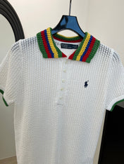 RALPH LAUREN 26S SHORT SLEEVE POLO KNIT TOP 386