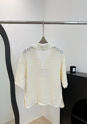 CHANEL 26S SHORT-SLEEVE KNIT POLO STYLE 1152