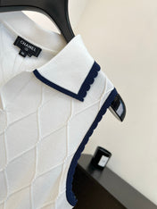 CHANEL 26S SLEEVELESS KNIT POLO TOP 1430