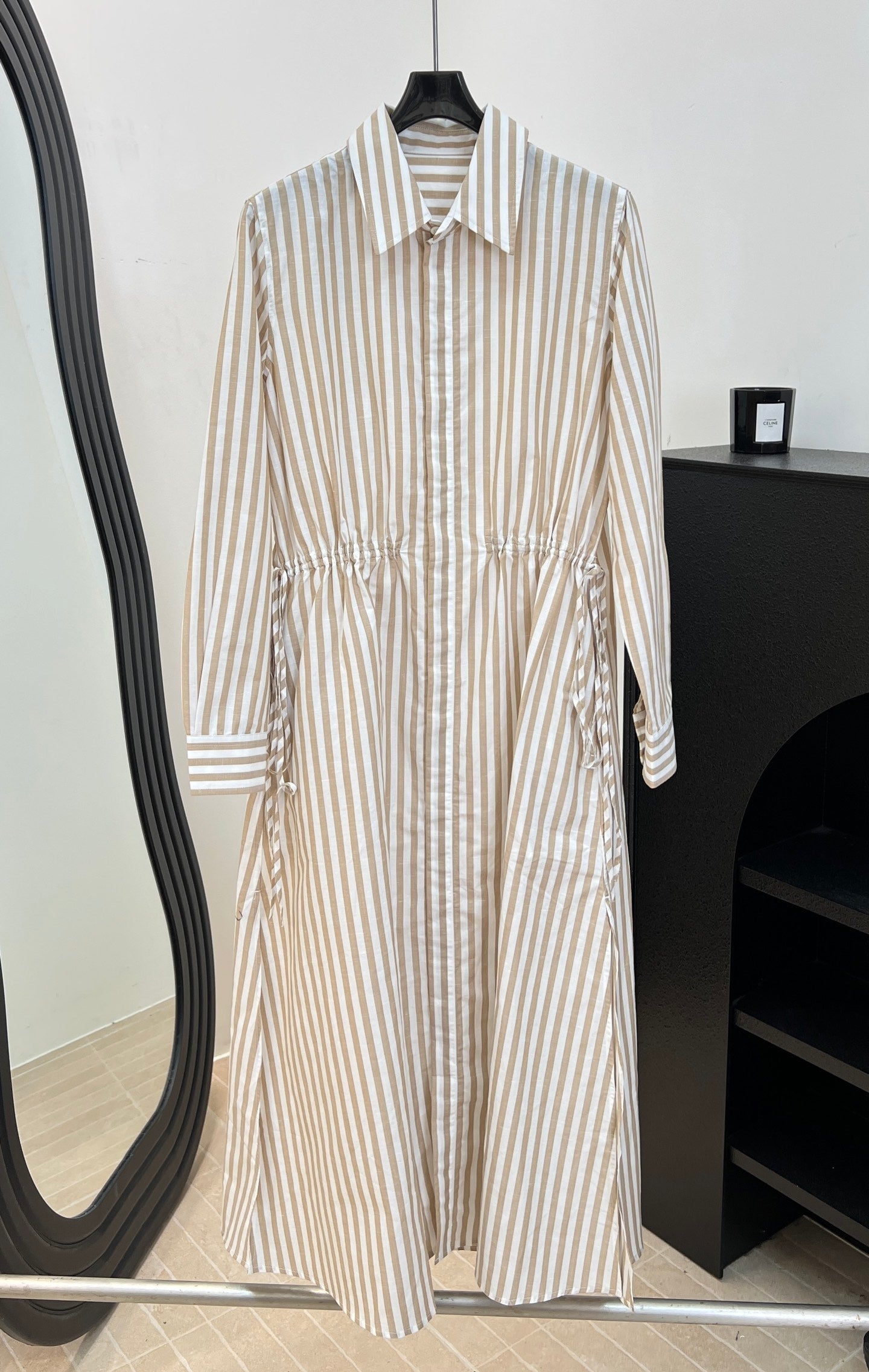 RALPH LAUREN 26S STRIPED SHIRT DRESS 355
