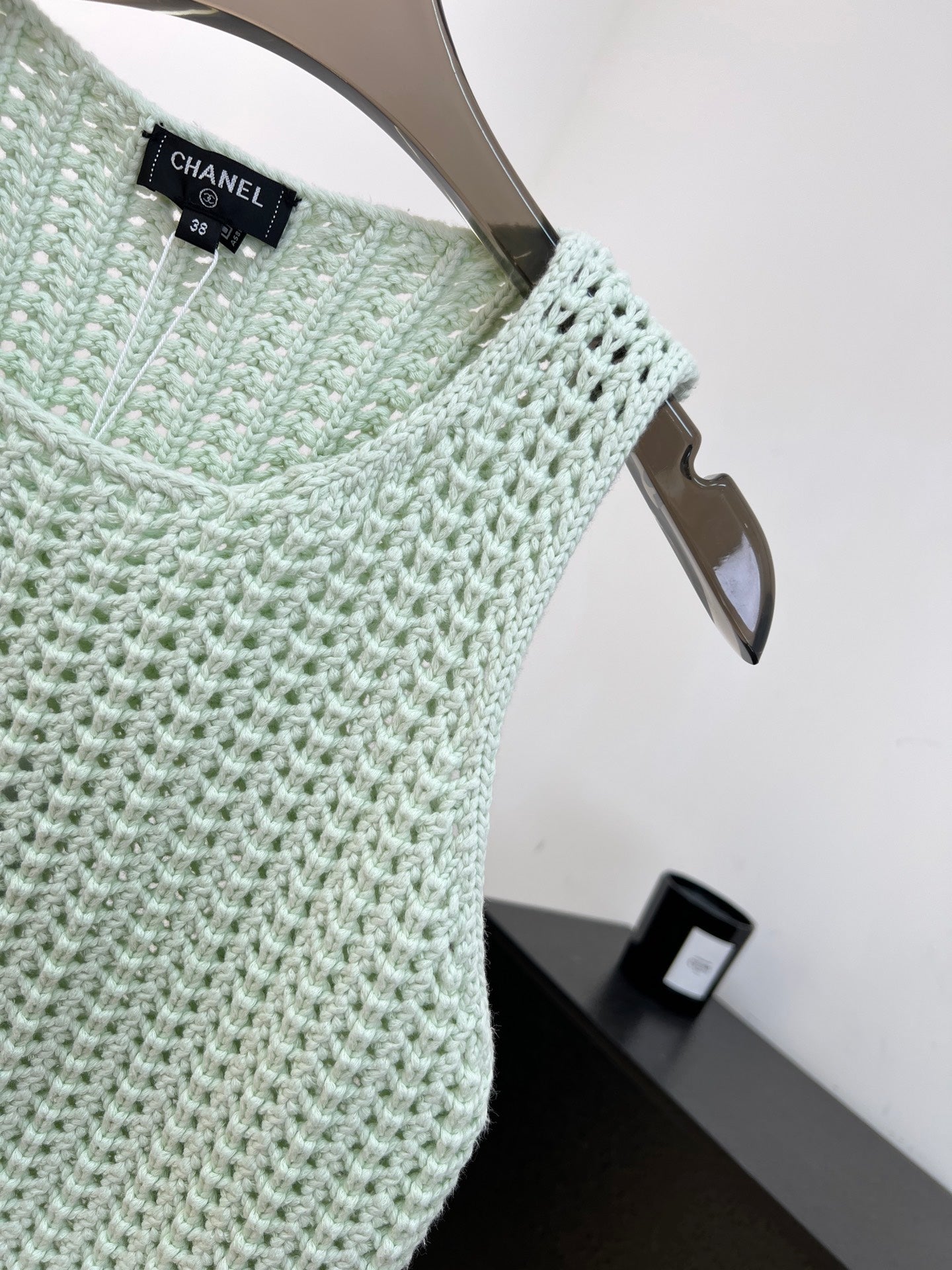 CHANEL 26S SLEEVELESS KNIT TOP 1496