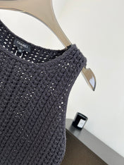 CHANEL 26S SLEEVELESS KNIT TOP 1495