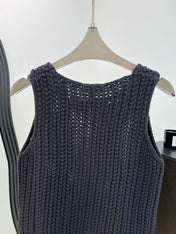 CHANEL 26S SLEEVELESS KNIT TOP 1495