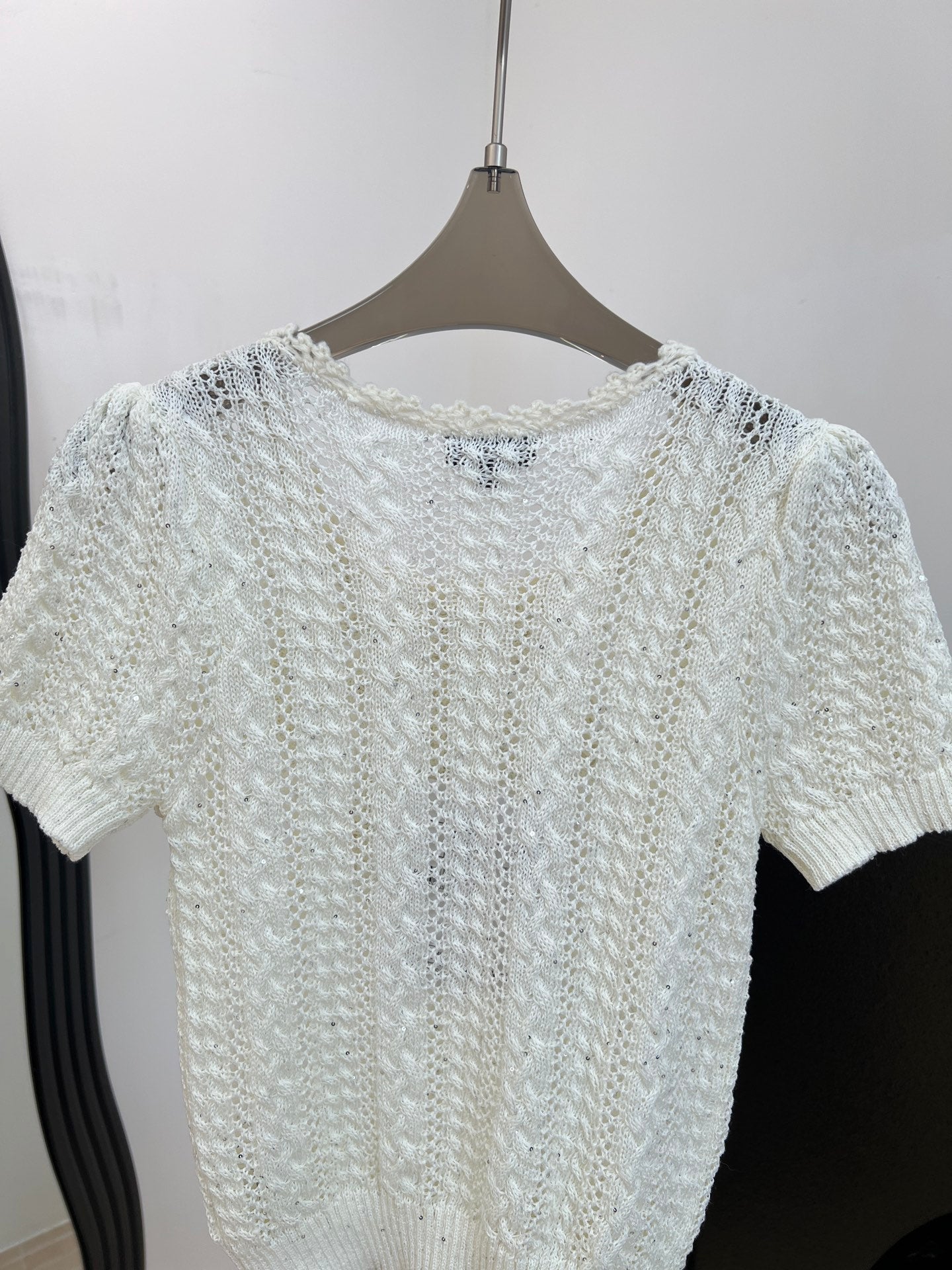 CHANEL 26S SHORT-SLEEVE KNIT T-SHIRT 1412