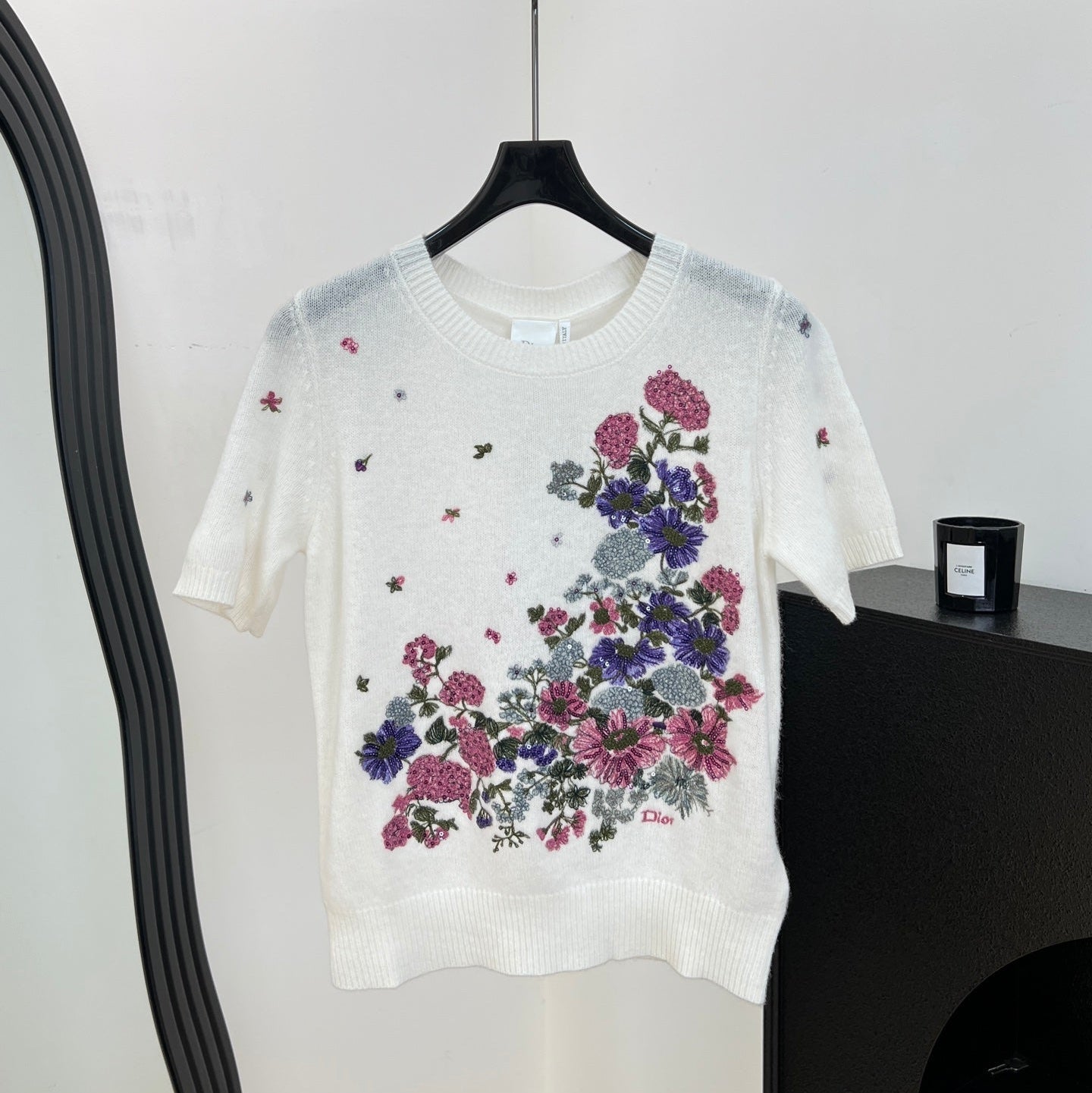 DIOR 26S SHORT-SLEEVE KNIT SWEATER 1312