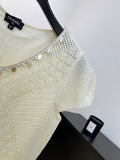 CHANEL 26S SHORT-SLEEVE KNIT TOP 1484