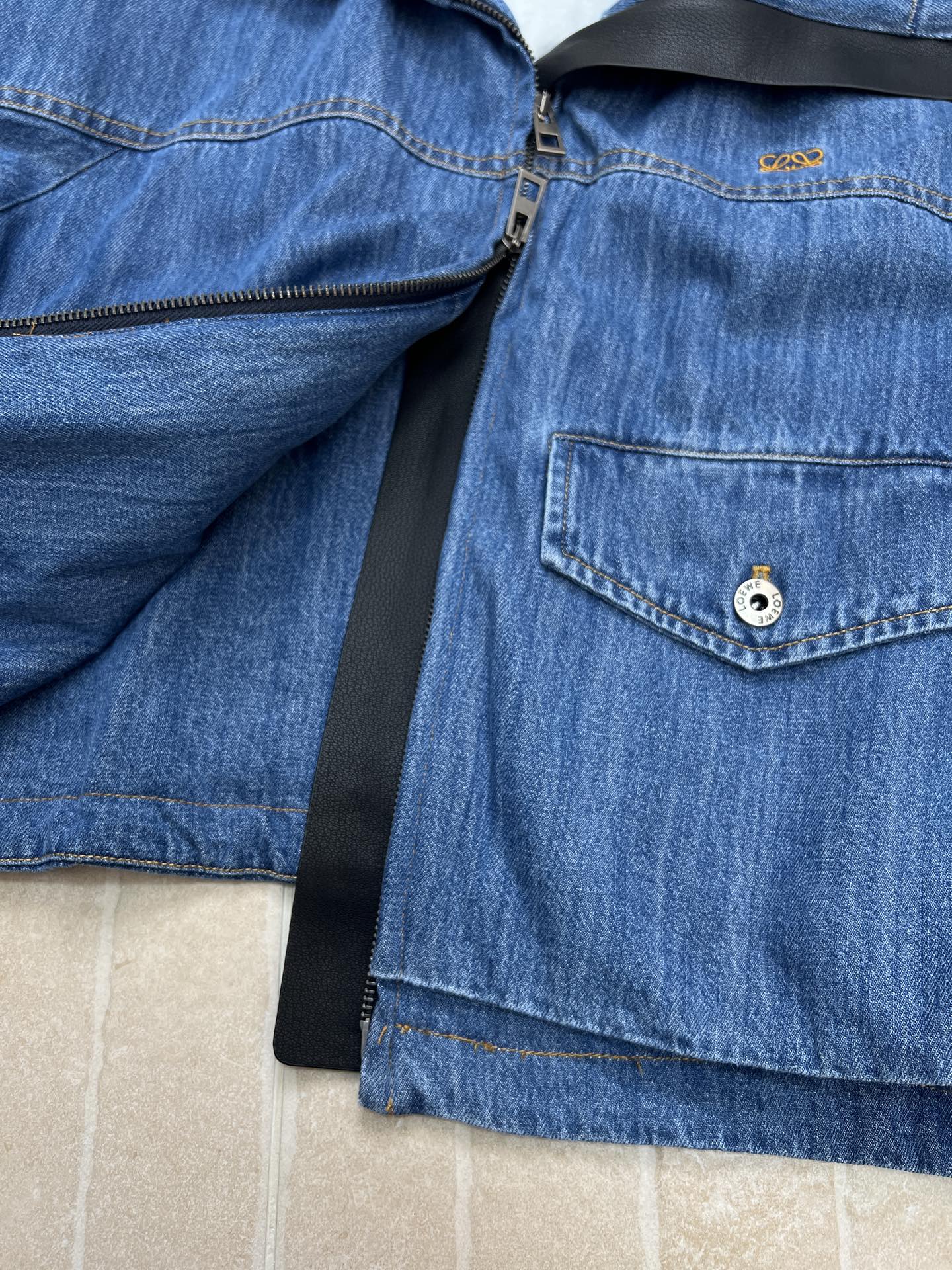 LOEWE 26S DENIM ZIP-UP JACKET 675