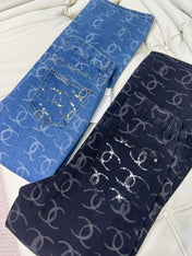 DENIM CC LOGO BLACK JEANS
