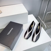 CHANEL 26S HIGH HEELS 100 MM IN BLACK CALFSKIN