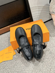 MARY JANE SHOES IN BLACK SHEEPSKIN