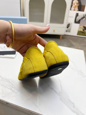 COLLAPSE SNEAKERS IN YELLOW SUEDE AND NYLON