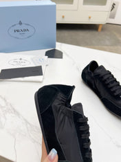 COLLAPSE SNEAKERS IN BLACK SUEDE AND NYLON