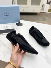 COLLAPSE SNEAKERS IN BLACK SUEDE AND NYLON