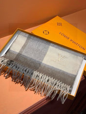 SCARF 180 CM IN DOVE GRAY MIX WHITE CASHMERE 399873